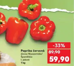 Kaufland Paprika červená nabídka