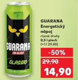 Kaufland GUARANA Energetický nápoj nabídka