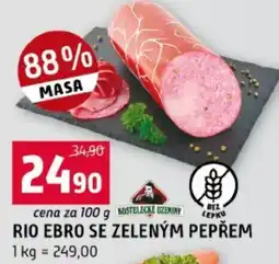 Terno Rio ebro se zeleným pepřem nabídka