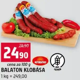 Terno Balaton klobása nabídka