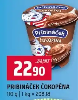 Terno Pribináček čokopěna nabídka