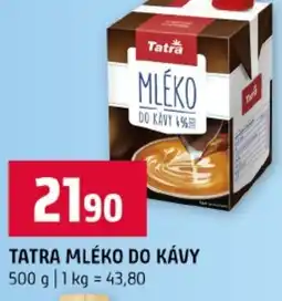 Terno Tatra mléko do kávy nabídka