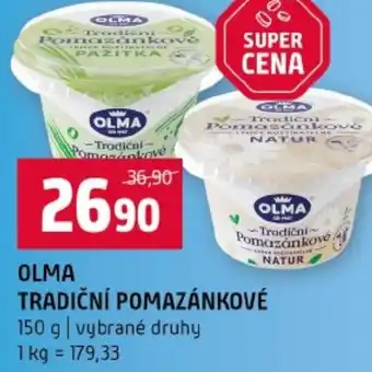 Terno Olma tradiční pomazánkové nabídka