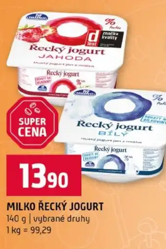 Terno Milko řecký jogurt nabídka