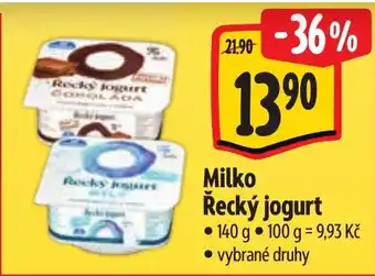 Albert Milko Řecký jogurt nabídka