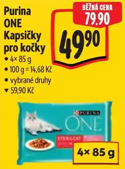 Albert Purina ONE Kapsičky pro kočky nabídka