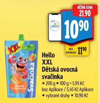 Albert Hello XXL Dětská ovocná svačinka nabídka