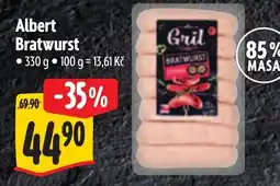 Albert Albert Bratwurst nabídka