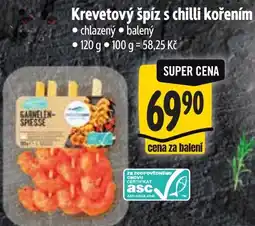 Albert Krevetový špíz s chilli kořením nabídka