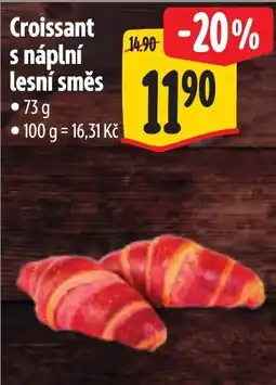 Albert Croissant s náplní lesní směs nabídka