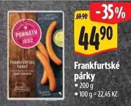 Albert Frankfurtské párky nabídka