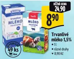Albert Trvanlivé mléko 1,5% nabídka