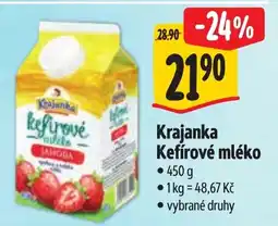 Albert Krajanka Kefírové mléko nabídka
