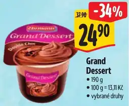 Albert Grand Dessert nabídka
