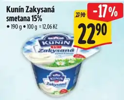 Albert Kunín Zakysaná smetana 15% nabídka
