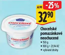 Albert Choceňské pomazánkové neochucené nabídka