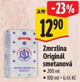 Albert Zmrzlina Originál smetanová nabídka