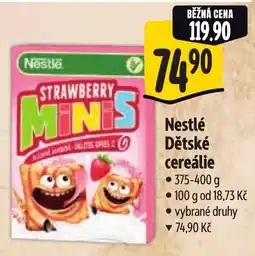 Albert Nestlé Dětské cereálie nabídka