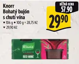 Albert Knorr Bohatý bujón s chutí vína nabídka