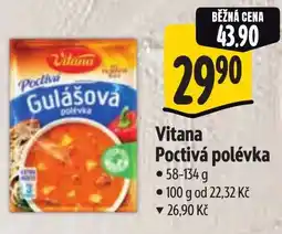Albert Vitana Poctivá polévka nabídka