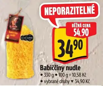 Albert Babiččiny nudle nabídka