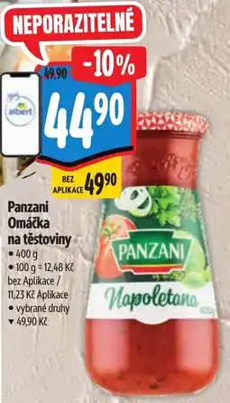 Albert Panzani Omáčka na těstoviny nabídka