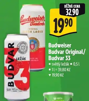 Albert Budweiser Budvar Original/ Budvar 33 nabídka