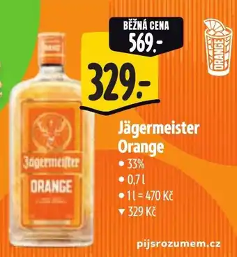 Albert Jägermeister Orange nabídka