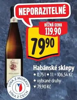 Albert Habánské sklepy nabídka