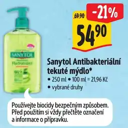 Albert Sanytol Antibakteriální tekuté mýdlo nabídka