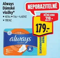 Albert Always Dámské vložky nabídka
