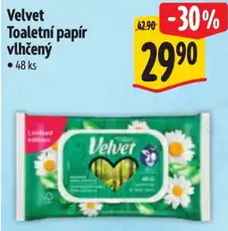 Albert Velvet Toaletní papír vlhčený nabídka