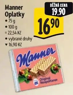 Albert Manner Oplatky nabídka