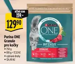 Albert Purina ONE Granule pro kočky nabídka