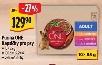 Albert Purina ONE Kapsičky pro psy nabídka