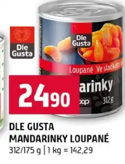 Terno Dle gusta mandarinky loupané nabídka