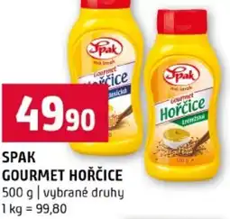 Terno Spak gourmet hořčice nabídka
