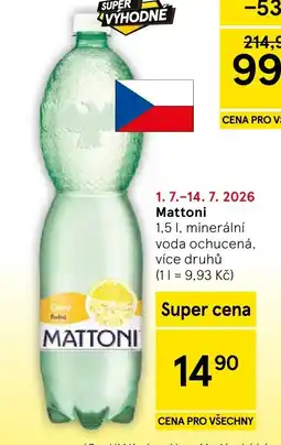 Tesco Mattoni nabídka