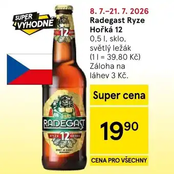 Tesco Radegast Ryze Hořká 12 nabídka