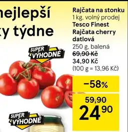 Tesco Rajčata na stonku nabídka