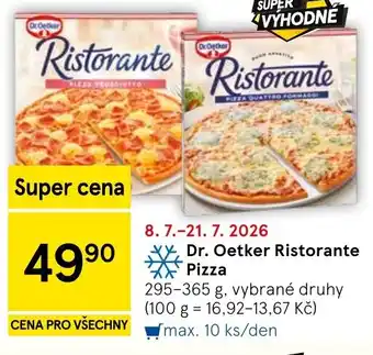 Tesco Dr. Oetker Ristorante Pizza nabídka