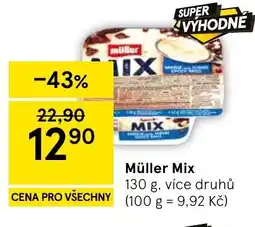 Tesco Müller Mix nabídka