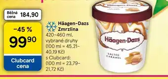 Tesco Häagen-Dazs Zmrzlina nabídka