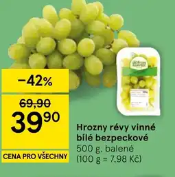 Tesco Hrozny révy vinné bílé bezpeckové nabídka