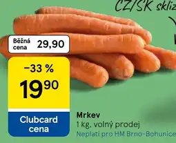 Tesco Mrkev nabídka