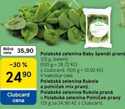 Tesco Polabská zelenina Baby špenát praný nabídka