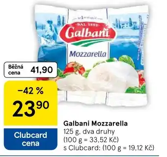 Tesco Galbani Mozzarella nabídka
