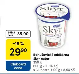 Tesco Bohušovická mlékárna Skyr natur nabídka