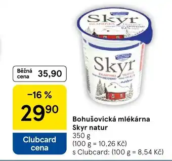 Tesco Bohušovická mlékárna Skyr natur nabídka