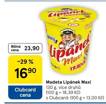 Tesco Madeta Lipánek Maxi nabídka